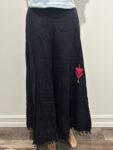 Black palazzo flare pant