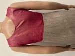 Pink/Grey Ambre flared salwar-Sleeveless