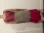 Pink/Grey Ambre flared salwar-Sleeveless