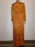 Saffron Radiance: Handcrafted Heritage Gown
