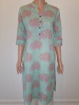 Blue/Pink Floral Print Dress