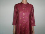 Red Gold Print Dress