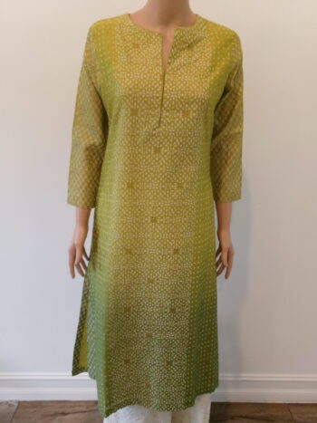 Green Silk Kurti