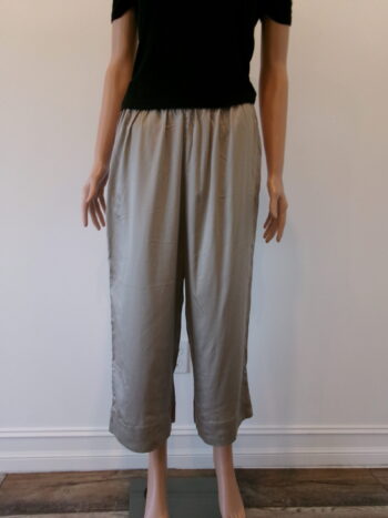 Classic Gray Straight-Leg Pants